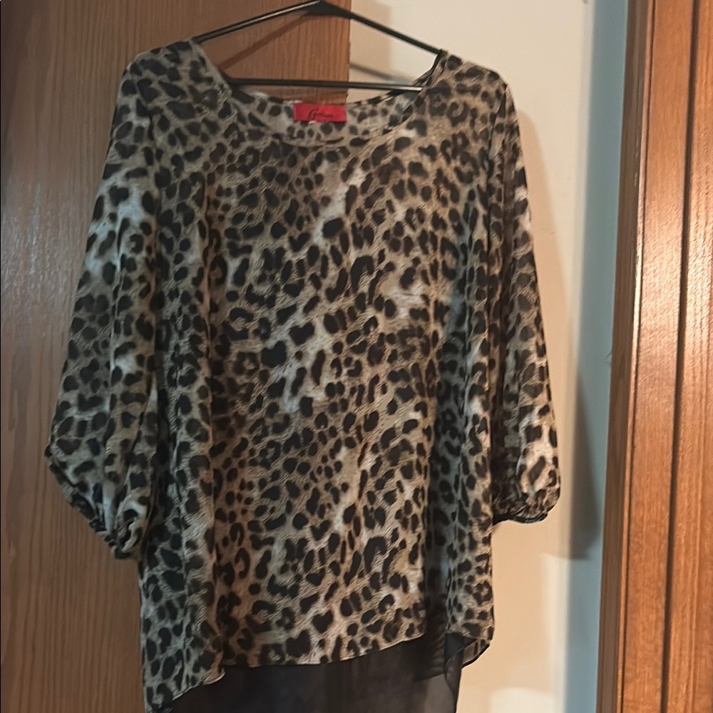 Leopard Print Women's Top